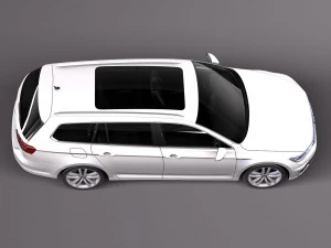 Volkswagen Passat Variant GTE 2016 3D Model