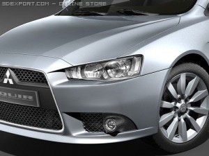 Mitsubishi Lancer SportBack 2009 3D Model