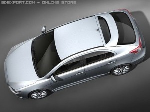 Mitsubishi Lancer SportBack 2009 3D Model
