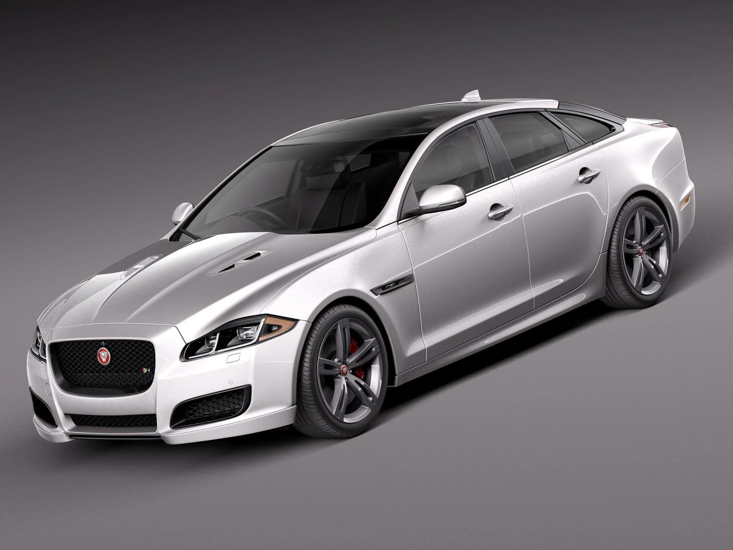 Jaguar XJR 2016 3D Model .c4d .max .obj .3ds .fbx .stl .blend 