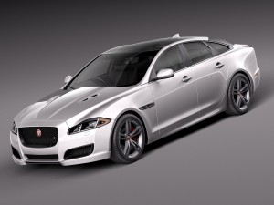 Jaguar XJR 2016 3D Model