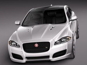 Jaguar XJR 2016 3D Model
