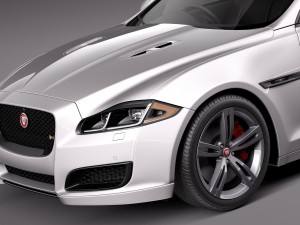 Jaguar XJR 2016 3D Модель