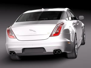 Jaguar XJR 2016 3D Model