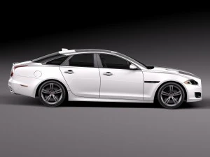 Jaguar XJR 2016 3D Model