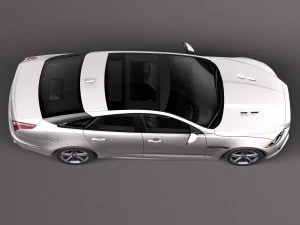 Jaguar XJR 2016 3D Model