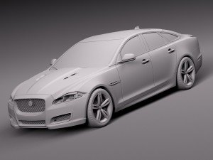 Jaguar XJR 2016 3D Модель