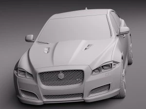 Jaguar XJR 2016 3D Model