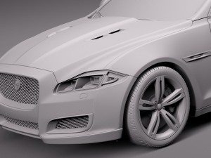 Jaguar XJR 2016 3D Модель