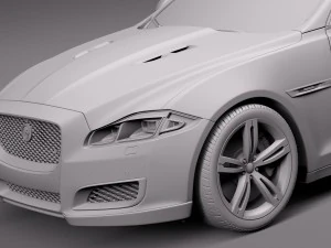 Jaguar XJR 2016 3D Model