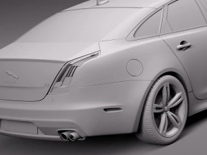 Jaguar XJR 2016 3D Model