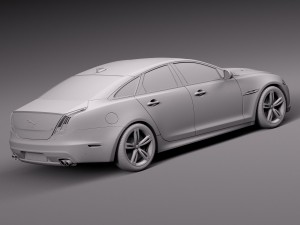 Jaguar XJR 2016 3D Модель