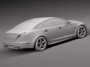 Jaguar XJR 2016 3D Model