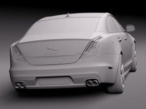 Jaguar XJR 2016 3D Модель