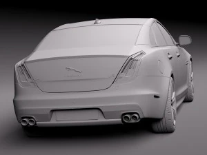 Jaguar XJR 2016 3D Model