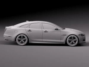 Jaguar XJR 2016 3D Model