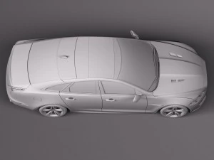 Jaguar XJR 2016 3D Model