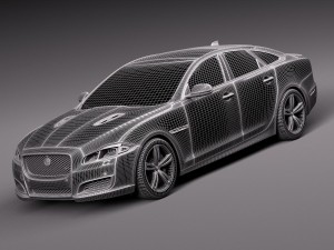Jaguar XJR 2016 3D Модель