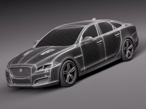 Jaguar XJR 2016 3D Model