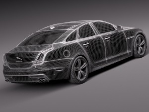 Jaguar XJR 2016 3D Модель