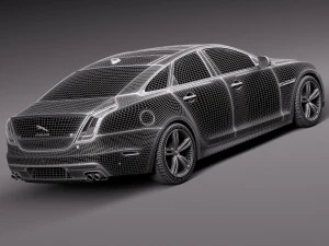 Jaguar XJR 2016 3D Model