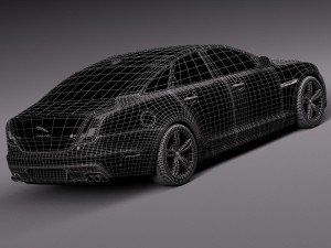 Jaguar XJR 2016 3D Модель