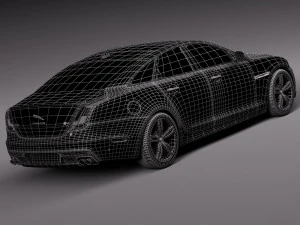 Jaguar XJR 2016 3D Model