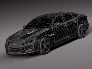 Jaguar XJR 2016 3D Модель