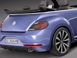 Volkswagen Beetle Convertible R-line 2015 3D 모델