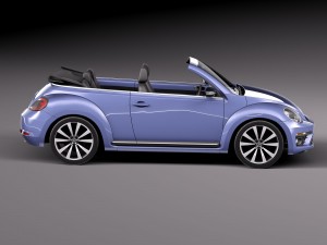 Volkswagen Beetle Convertible R-line 2015 3D 모델
