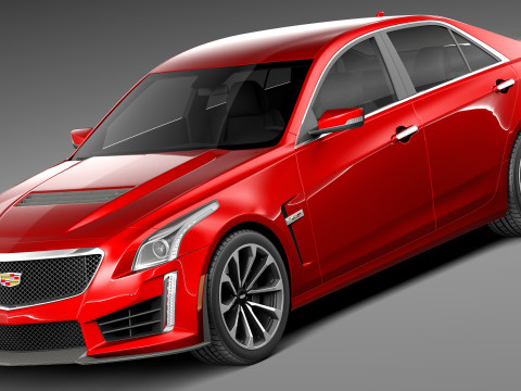 Cadillac CTS-V 2016 3D Model