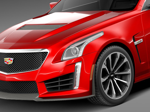Cadillac CTS-V 2016 3D Model