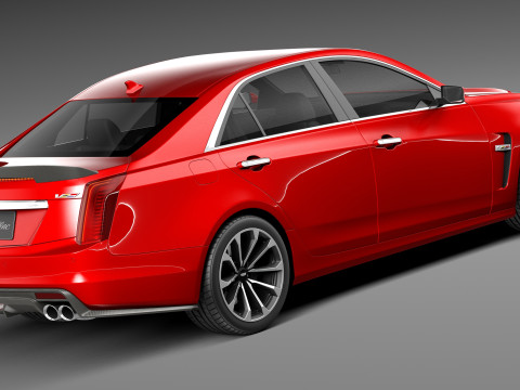 Cadillac CTS-V 2016 3D Model