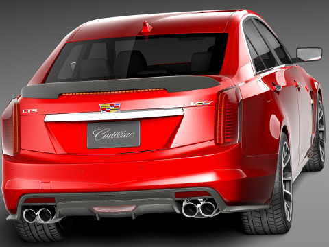 Cadillac CTS-V 2016 3D Model