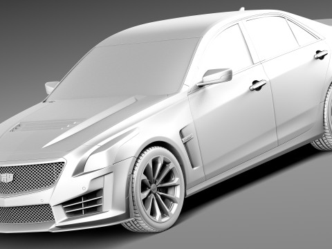 Cadillac CTS-V 2016 3D Model