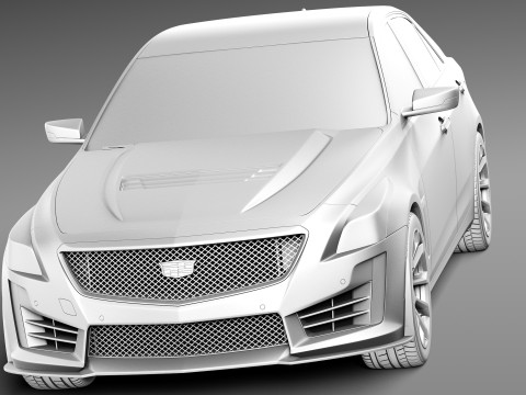 Cadillac CTS-V 2016 3D Model