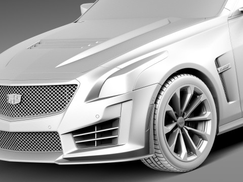 Cadillac CTS-V 2016 3D Model
