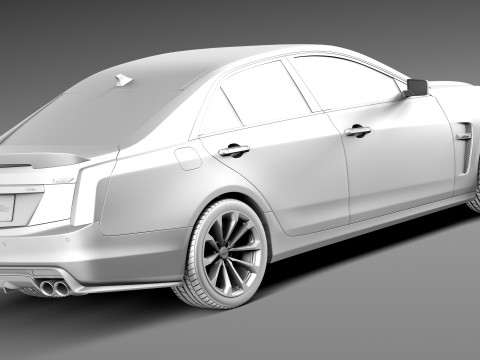 Cadillac CTS-V 2016 3D Model
