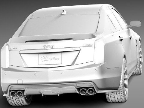 Cadillac CTS-V 2016 3D Model