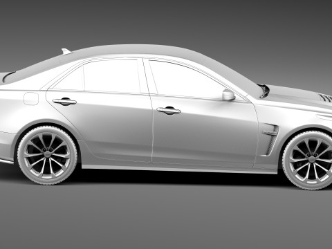 Cadillac CTS-V 2016 3D Model