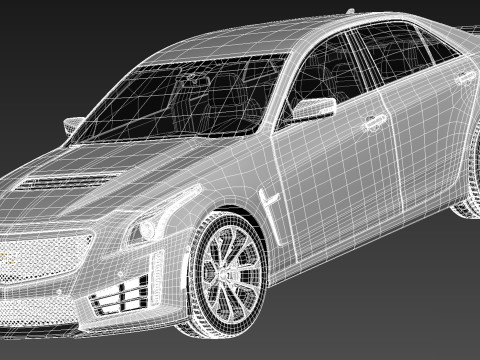 Cadillac CTS-V 2016 3D Model