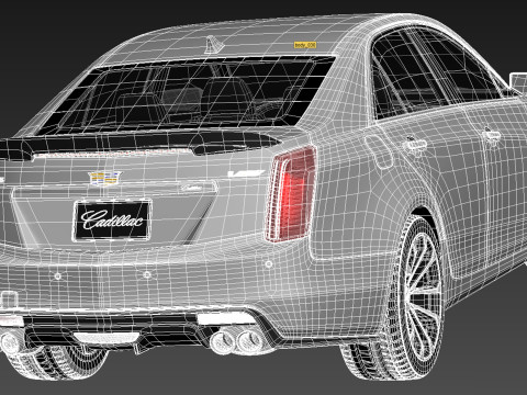 Cadillac CTS-V 2016 3D Model