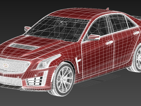 Cadillac CTS-V 2016 Model 3D
