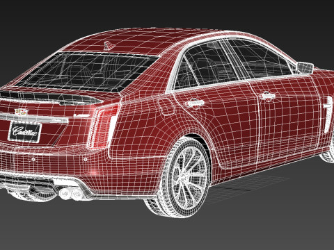 Cadillac CTS-V 2016 Model 3D