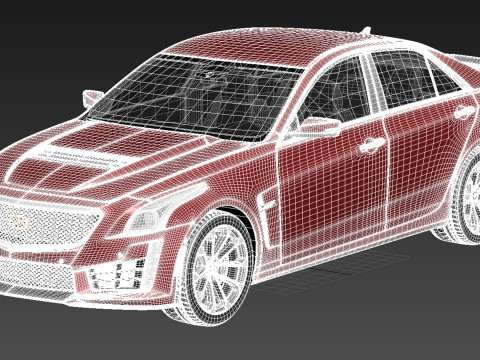 Cadillac CTS-V 2016 Model 3D