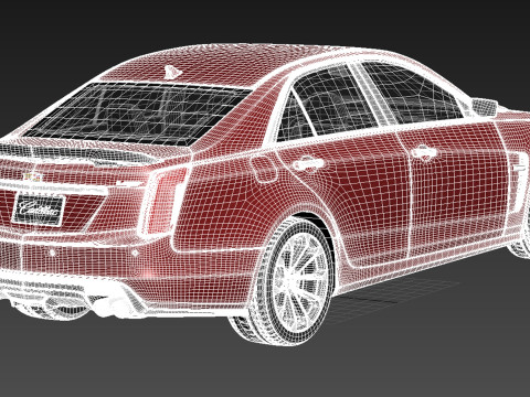 Cadillac CTS-V 2016 Model 3D