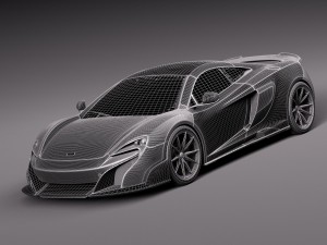 Mclaren 675LT 2016 Model 3D