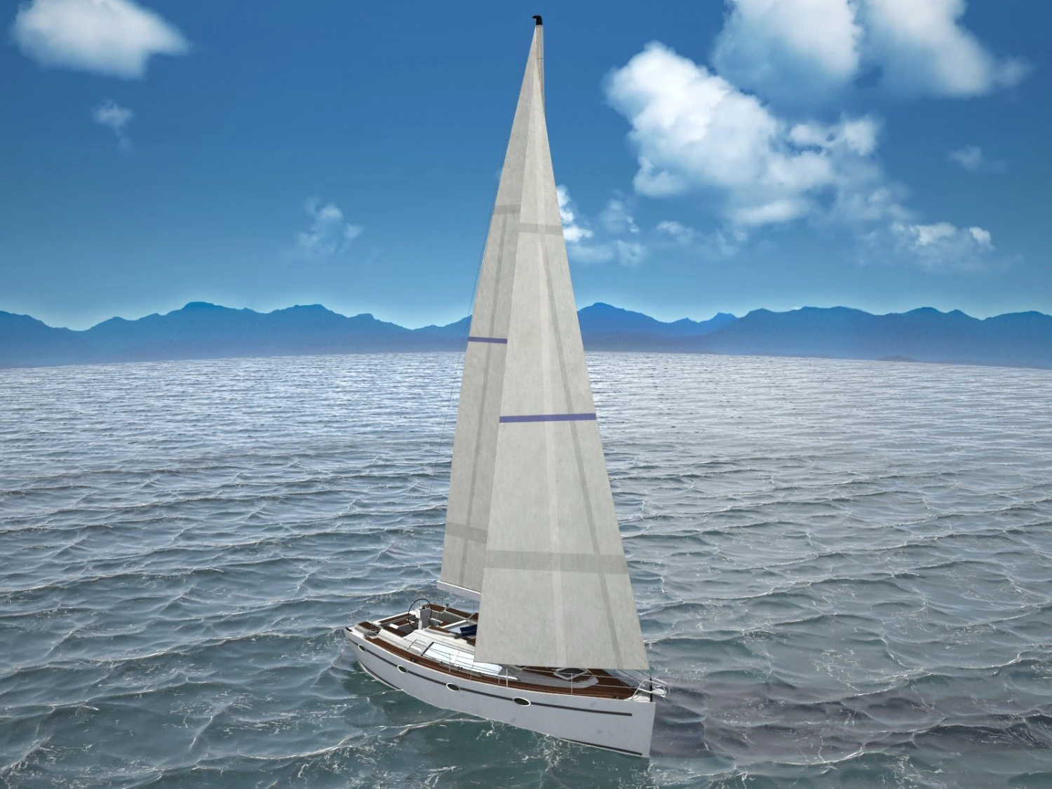 オーシャン Sunbeam 34 Yacht 3D Model in Sailboat 103731 | 3DExport