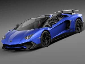 Aventador LP750-4 SV Roadster 2016 Modello 3D