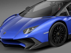 Aventador LP750-4 SV Roadster 2016 3D Model
